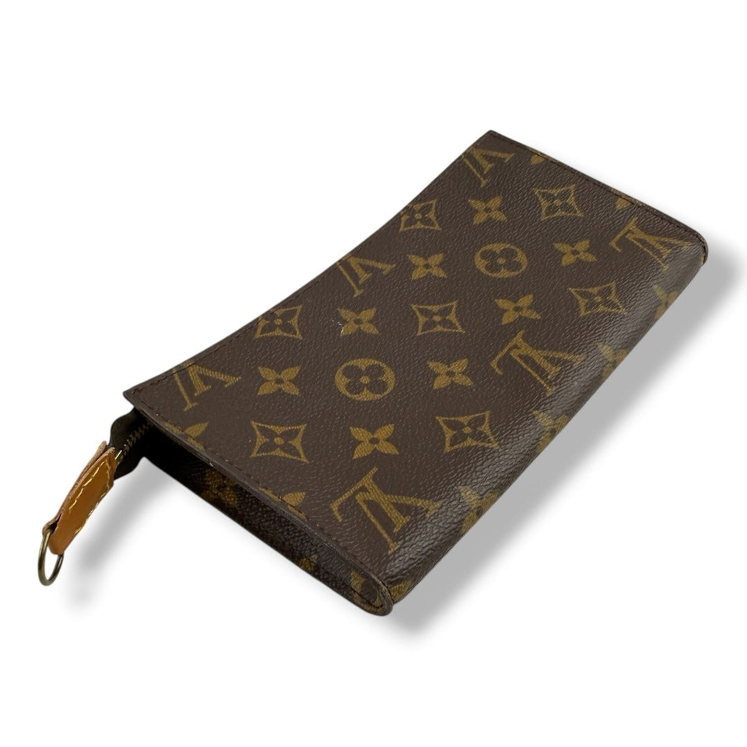 Louis Vuitton Brown Monogram Classic Signature Bucket Pouch - Lux Central