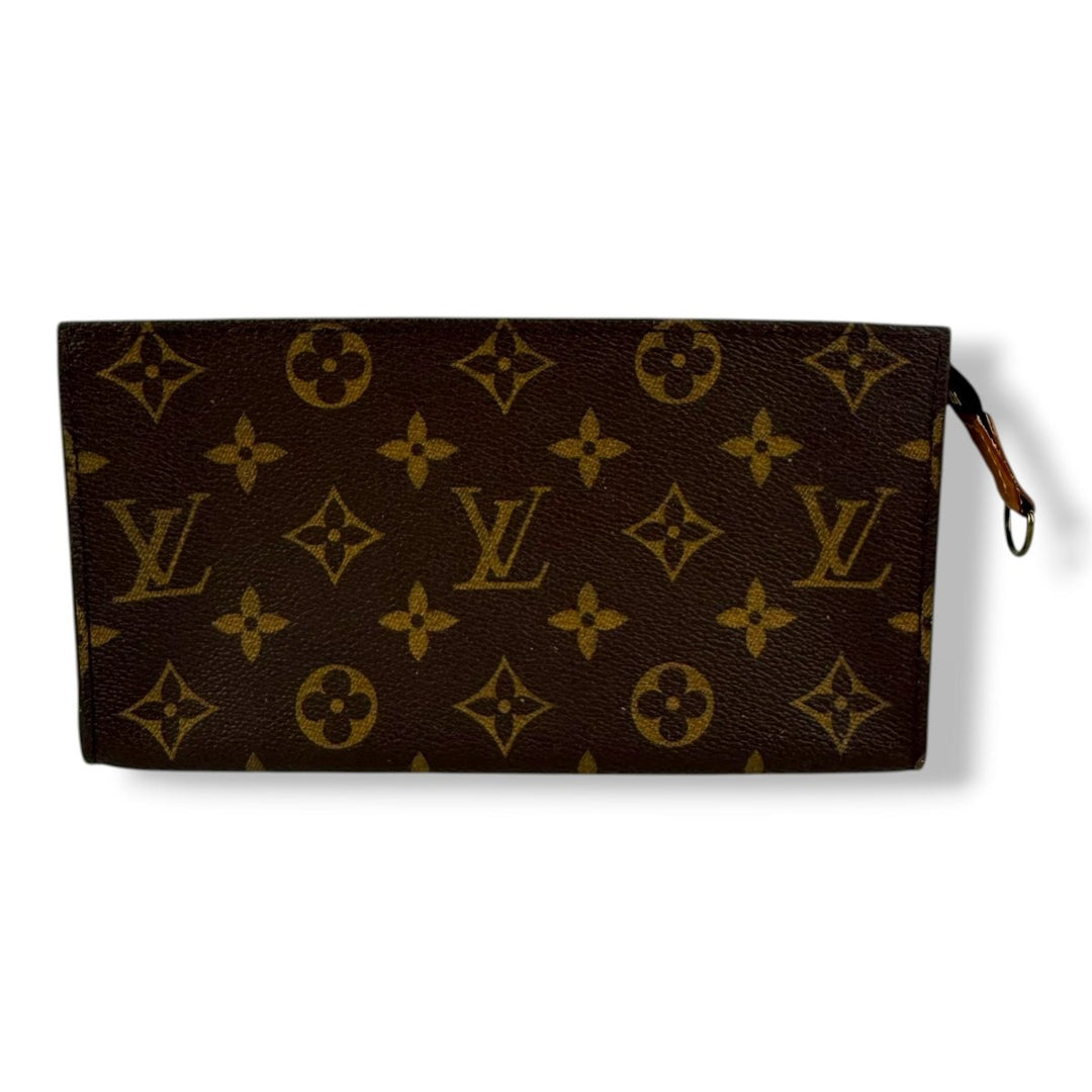 Louis Vuitton Brown Monogram Classic Signature Bucket Pouch - Lux Central