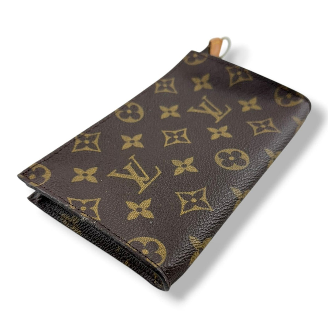 Louis Vuitton Brown Monogram Classic Signature Bucket Pouch - Lux Central