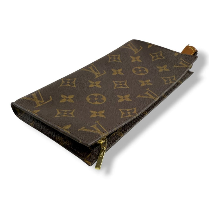 Louis Vuitton Brown Monogram Classic Signature Bucket Pouch - Lux Central