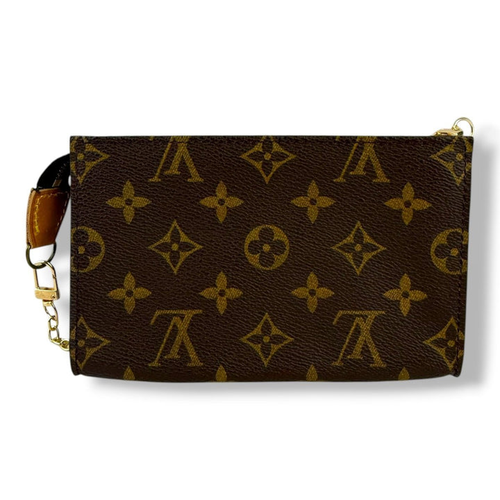 Louis Vuitton Brown Monogram Classic Signature Bucket Pouch - Lux Central