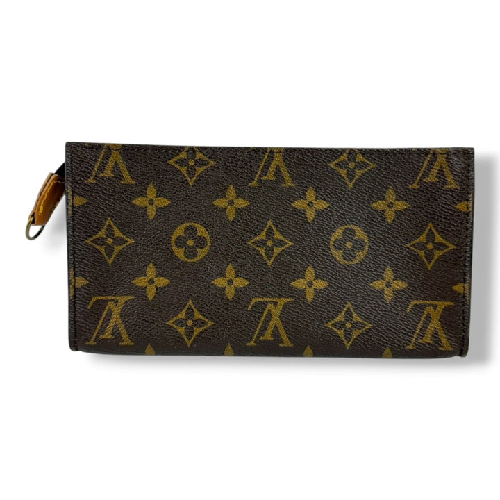 Louis Vuitton Brown Monogram Classic Signature Bucket Pouch - Lux Central