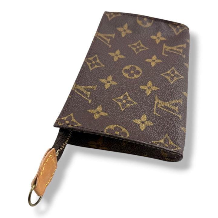 Louis Vuitton Brown Monogram Classic Signature Bucket Pouch - Lux Central