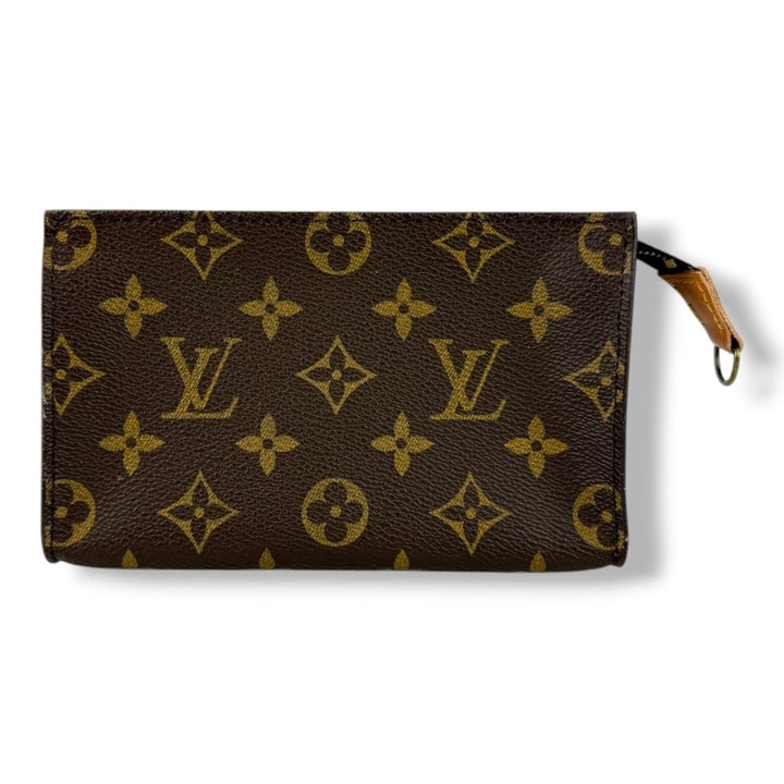 Louis Vuitton Brown Monogram Classic Signature Bucket Pouch - Lux Central