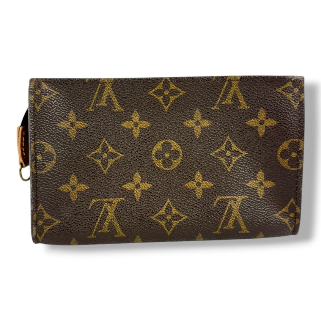 Louis Vuitton Brown Monogram Classic Signature Bucket Pouch - Lux Central
