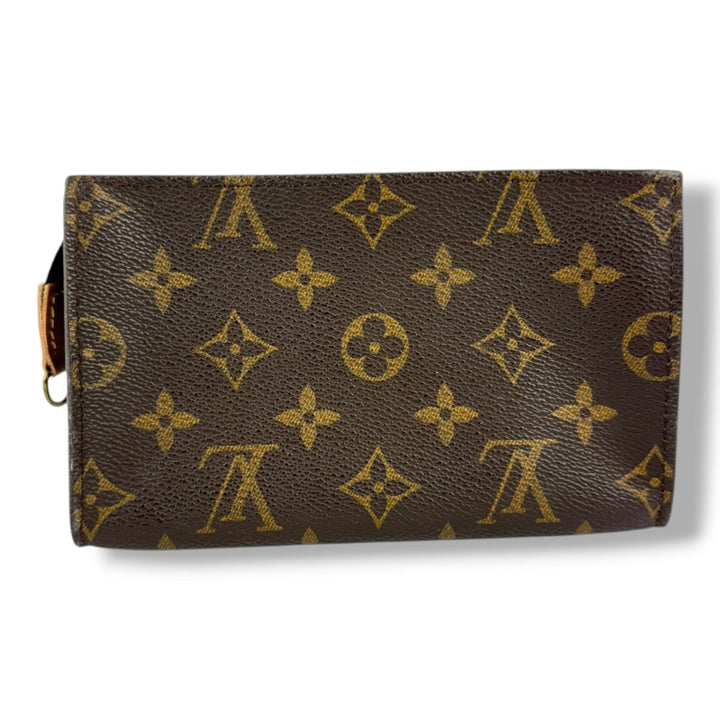 Louis Vuitton Brown Monogram Classic Signature Bucket Pouch - Lux Central