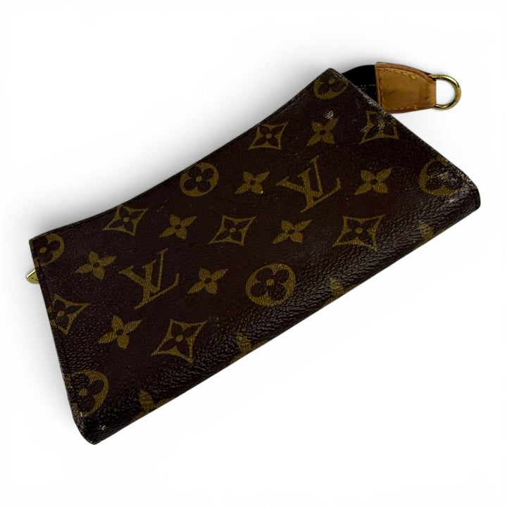 Louis Vuitton Brown Monogram Classic Signature Bucket Pouch - Lux Central