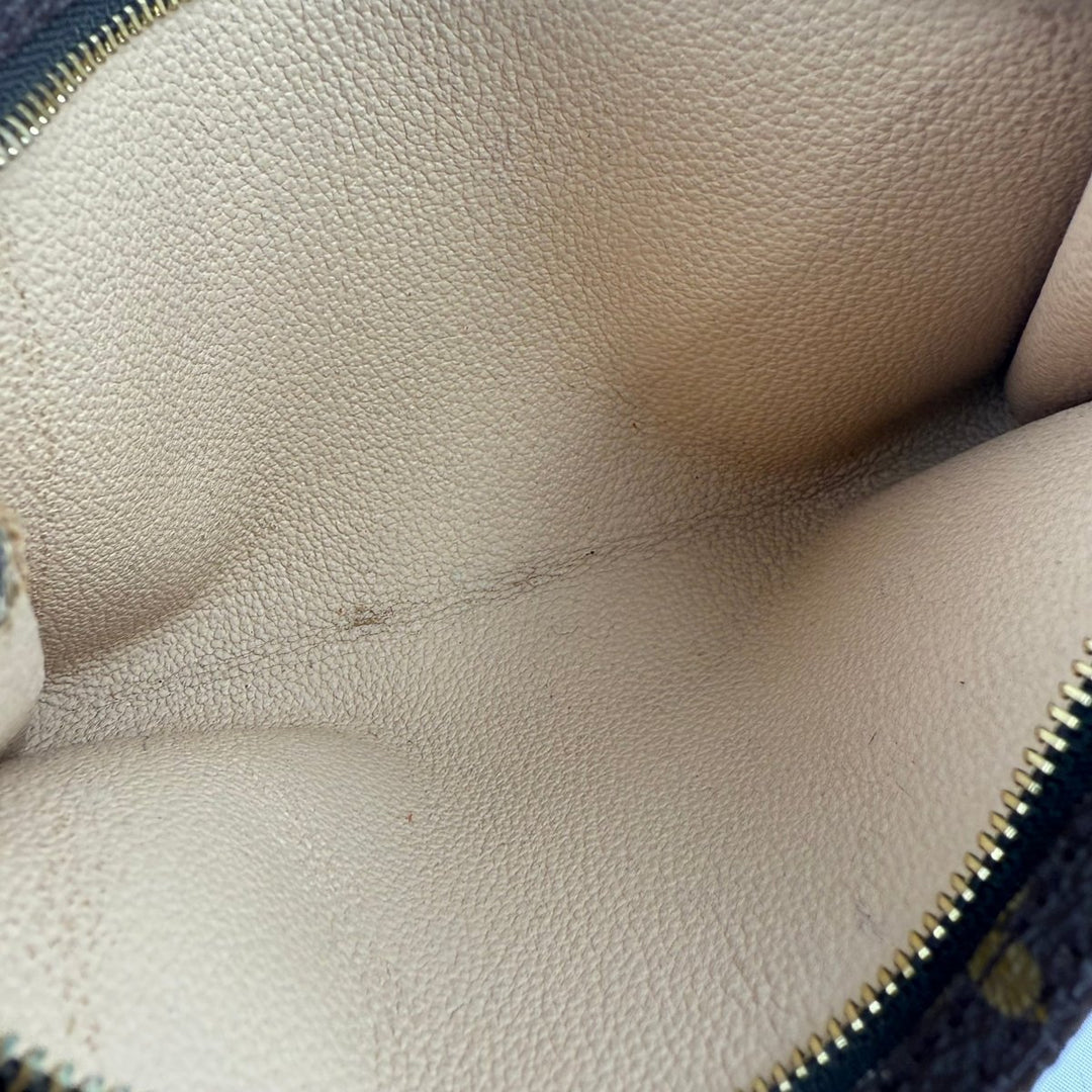 Louis Vuitton Brown Monogram Classic Signature Bucket Pouch - Lux Central