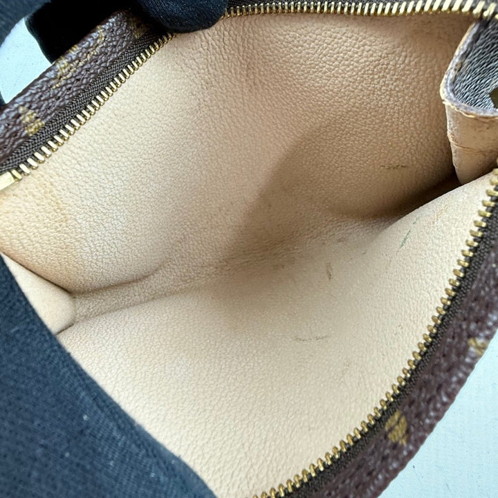 Louis Vuitton Brown Monogram Classic Signature Bucket Pouch - Lux Central