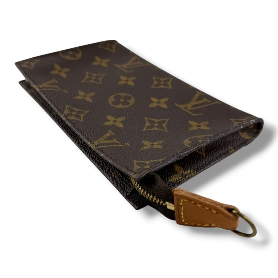 Louis Vuitton Brown Monogram Classic Signature Bucket Pouch - Lux Central