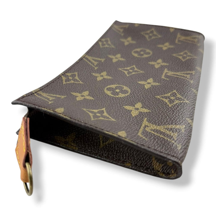 Louis Vuitton Brown Monogram Classic Signature Bucket Pouch - Lux Central