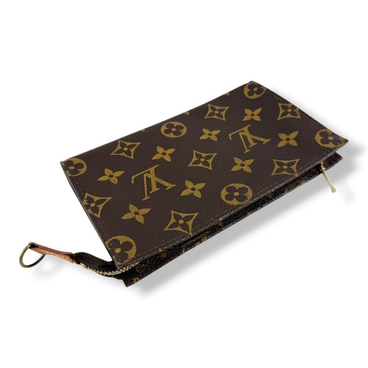 Louis Vuitton Brown Monogram Classic Signature Bucket Pouch - Lux Central