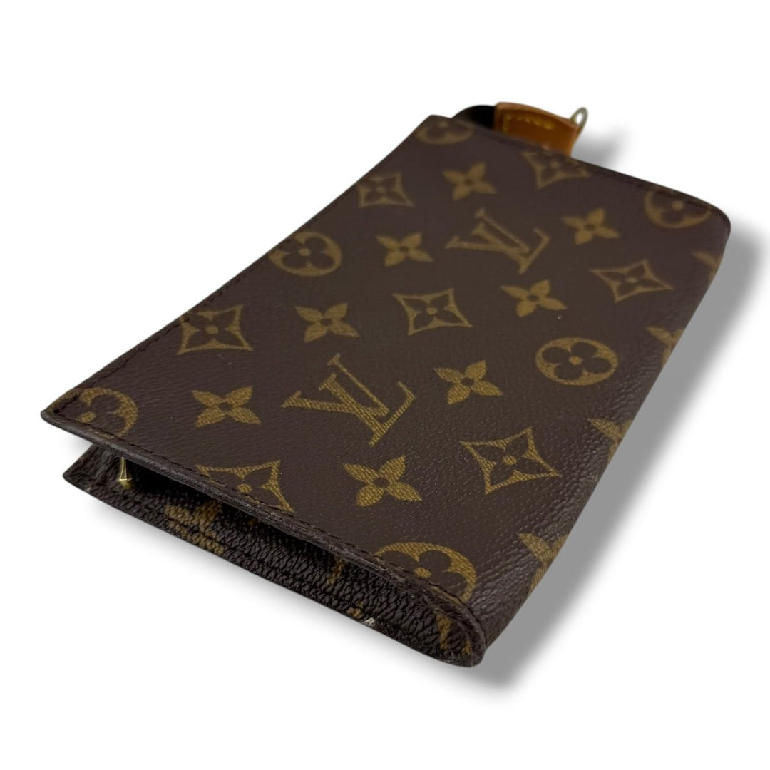 Louis Vuitton Brown Monogram Classic Signature Bucket Pouch - Lux Central