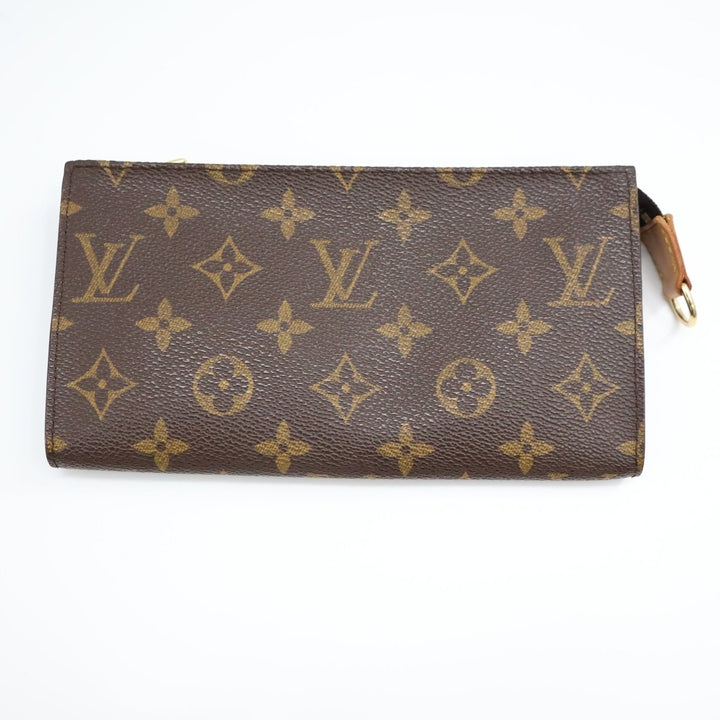 Louis Vuitton Brown Monogram Classic Signature Bucket Pouch - Lux Central