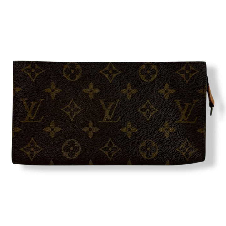 Louis Vuitton Brown Monogram Classic Signature Bucket Pouch - Lux Central