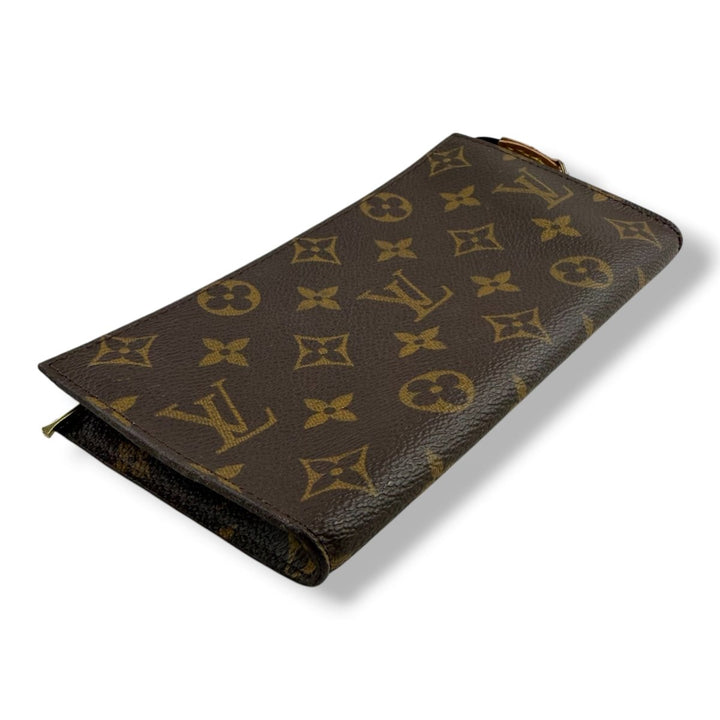 Louis Vuitton Brown Monogram Classic Signature Bucket Pouch - Lux Central
