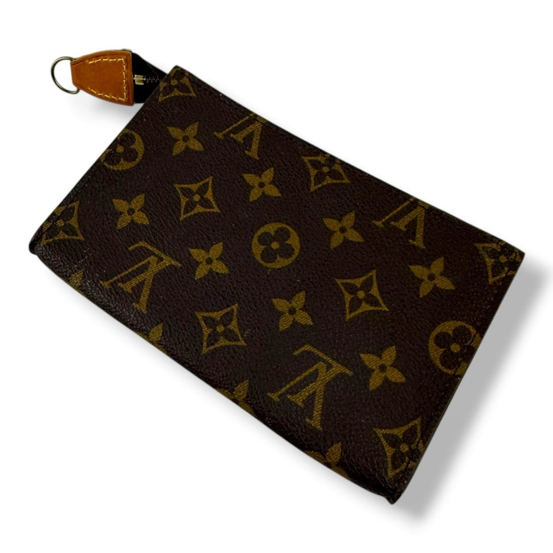 Louis Vuitton Brown Monogram Classic Signature Bucket Pouch - Lux Central