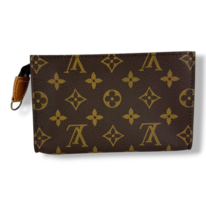 Louis Vuitton Brown Monogram Classic Signature Bucket Pouch - Lux Central