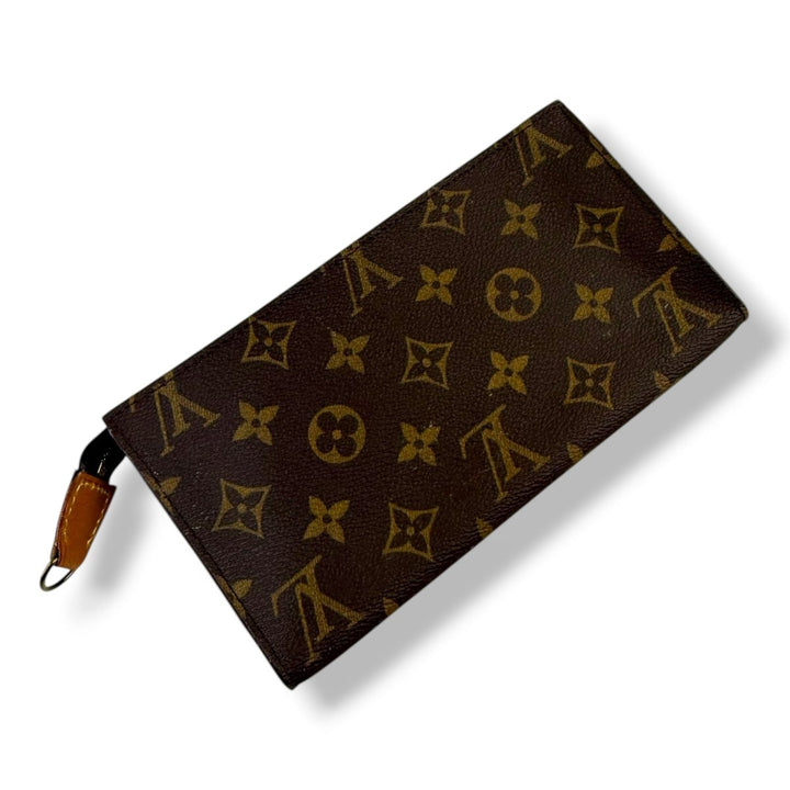 Louis Vuitton Brown Monogram Classic Signature Bucket Pouch - Lux Central