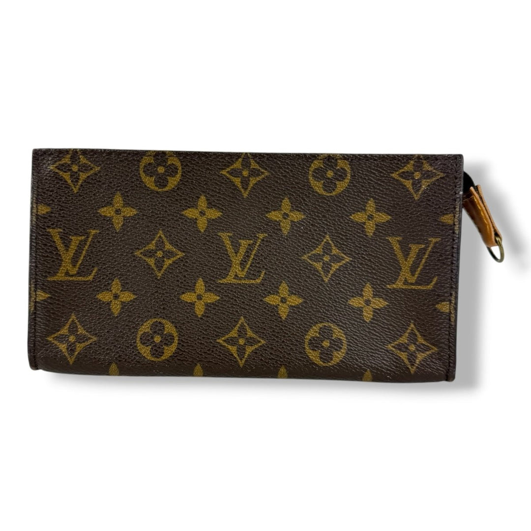 Louis Vuitton Brown Monogram Classic Signature Bucket Pouch - Lux Central