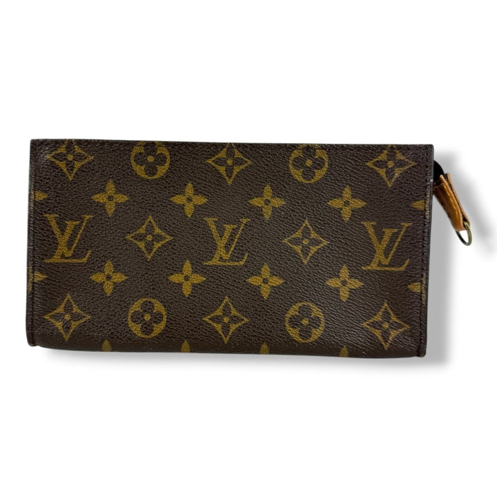 Louis Vuitton Brown Monogram Classic Signature Bucket Pouch - Lux Central