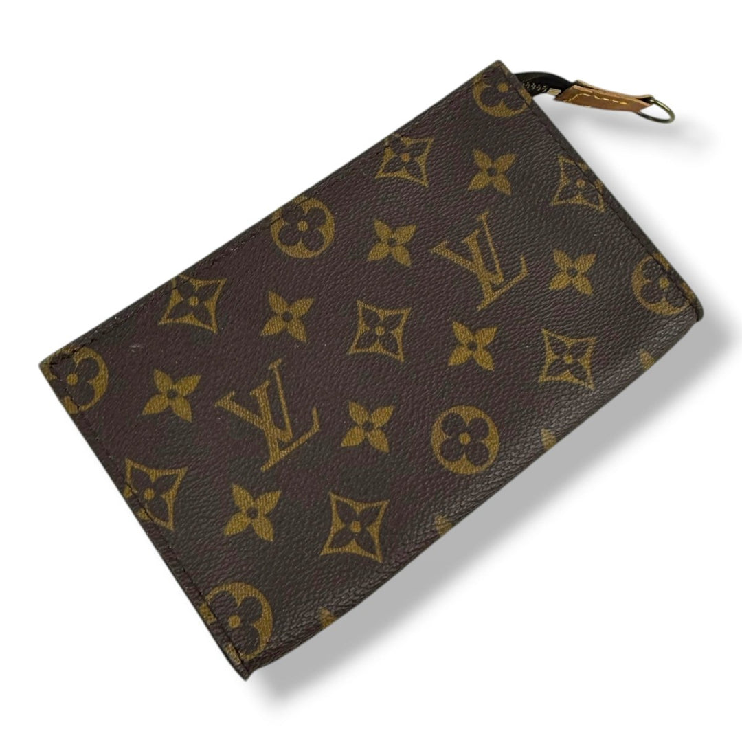Louis Vuitton Brown Monogram Classic Signature Bucket Pouch - Lux Central