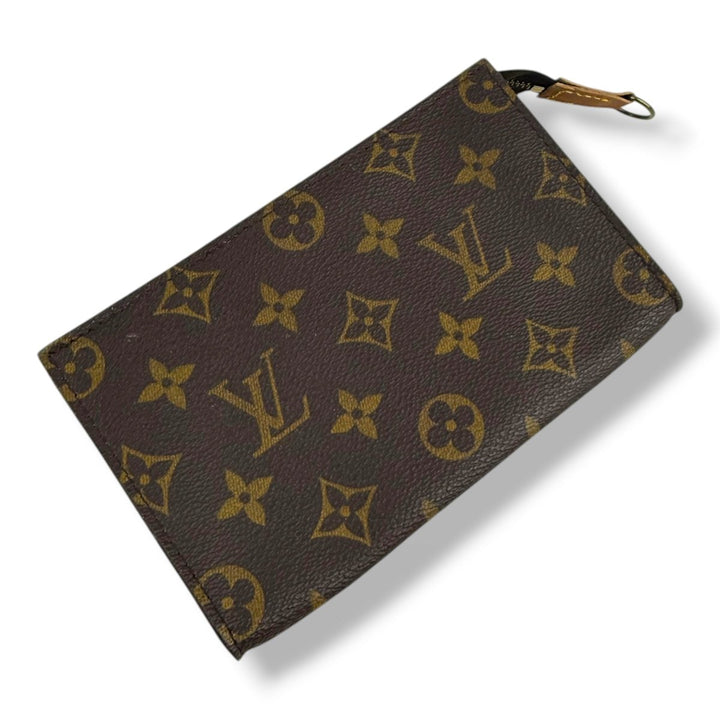 Louis Vuitton Brown Monogram Classic Signature Bucket Pouch - Lux Central