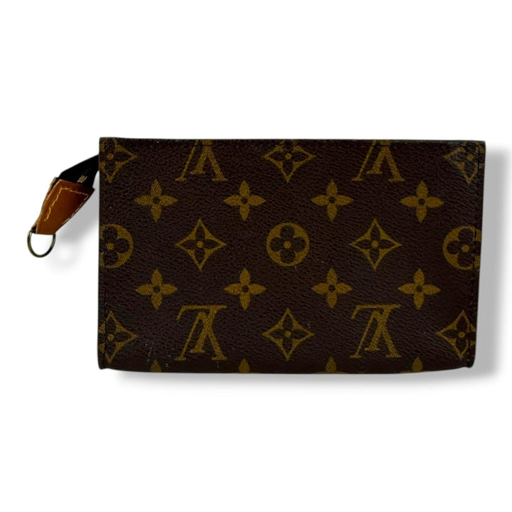 Louis Vuitton Brown Monogram Classic Signature Bucket Pouch - Lux Central