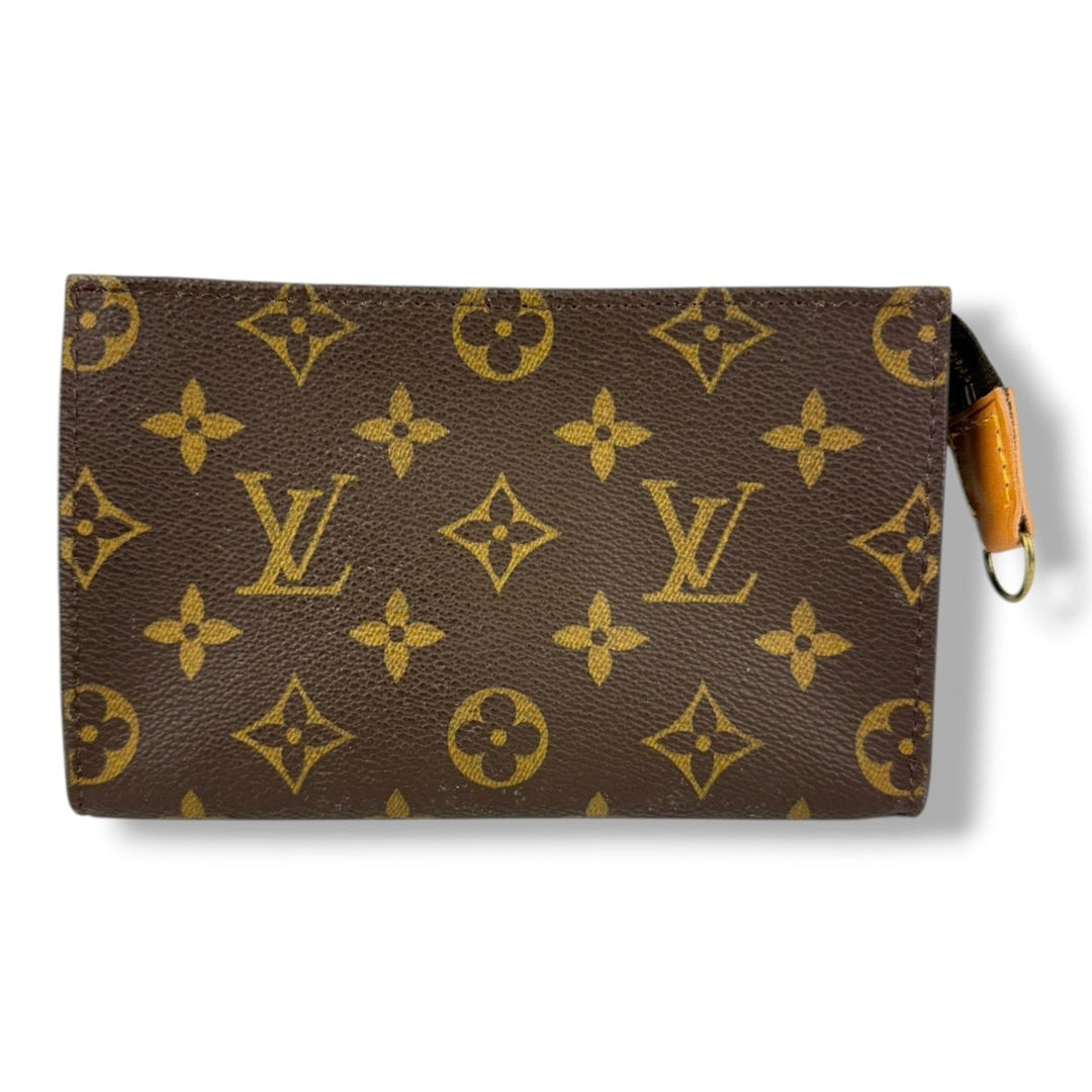 Louis Vuitton Brown Monogram Classic Signature Bucket Pouch - Lux Central