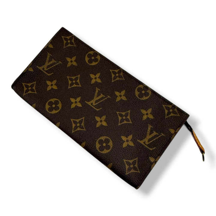 Louis Vuitton Brown Monogram Classic Signature Bucket Pouch - Lux Central