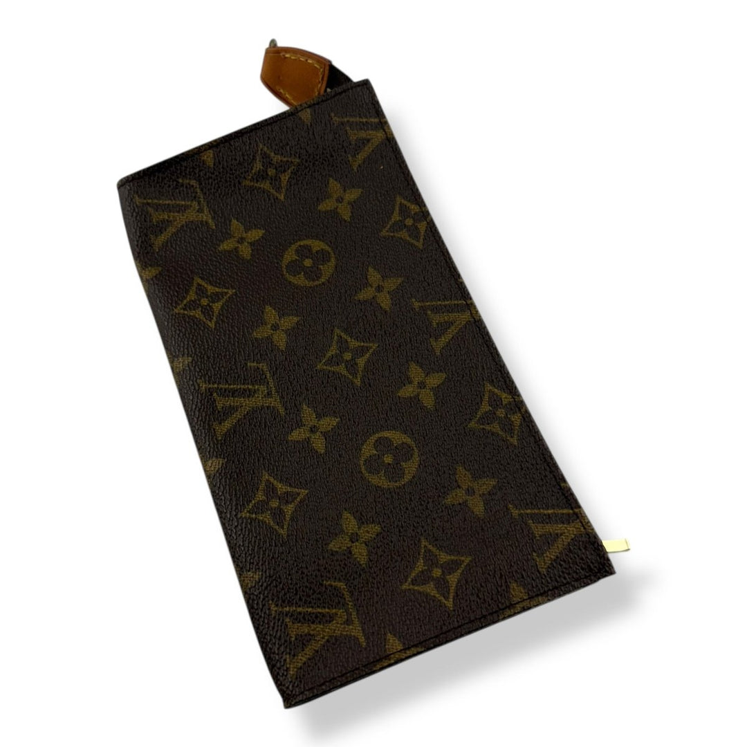 Louis Vuitton Brown Monogram Classic Signature Bucket Pouch - Lux Central