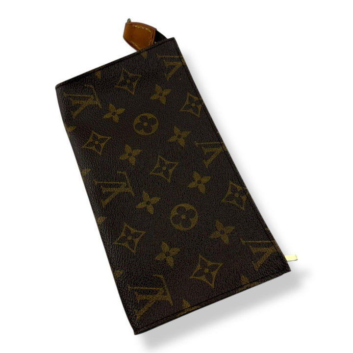 Louis Vuitton Brown Monogram Classic Signature Bucket Pouch - Lux Central