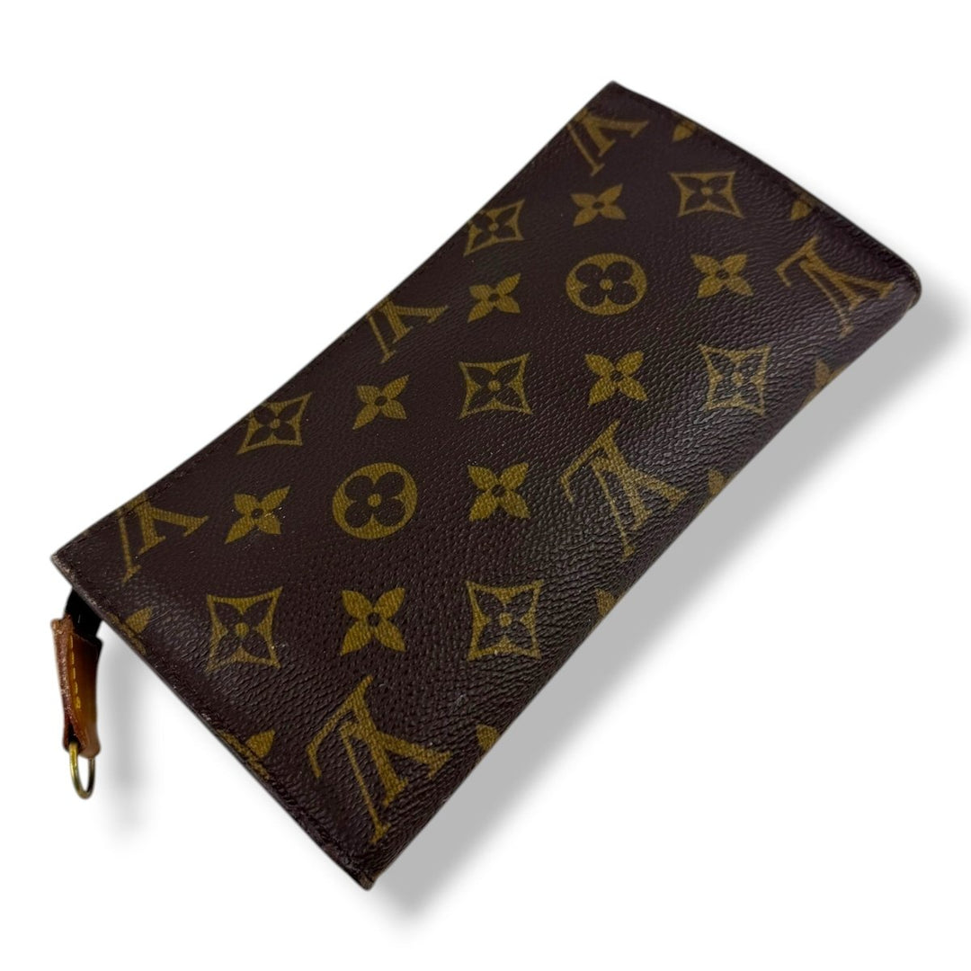 Louis Vuitton Brown Monogram Classic Signature Bucket Pouch - Lux Central