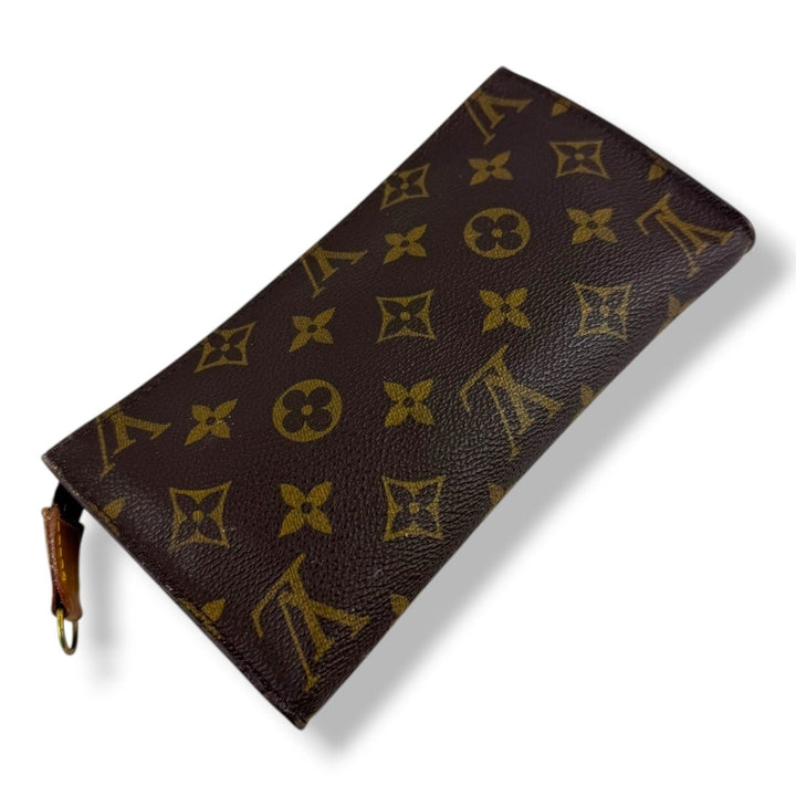 Louis Vuitton Brown Monogram Classic Signature Bucket Pouch - Lux Central