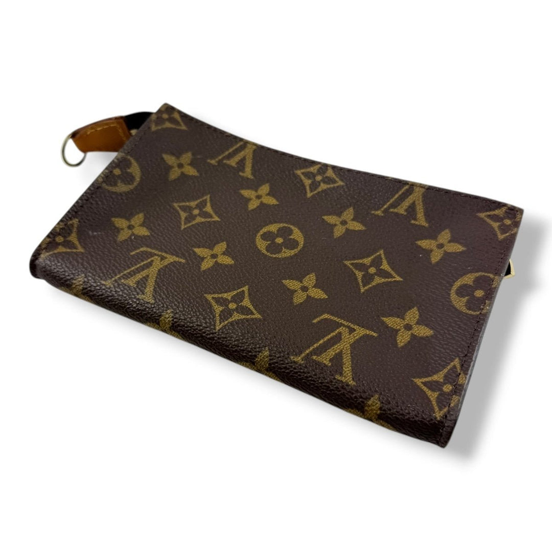 Louis Vuitton Brown Monogram Classic Signature Bucket Pouch - Lux Central