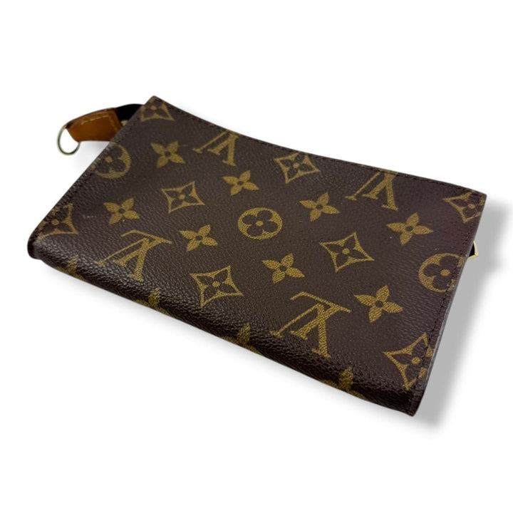 Louis Vuitton Brown Monogram Classic Signature Bucket Pouch - Lux Central