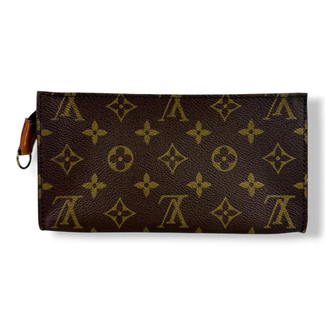 Louis Vuitton Brown Monogram Classic Signature Bucket Pouch - Lux Central
