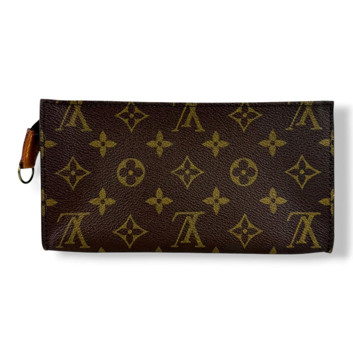 Louis Vuitton Brown Monogram Classic Signature Bucket Pouch - Lux Central