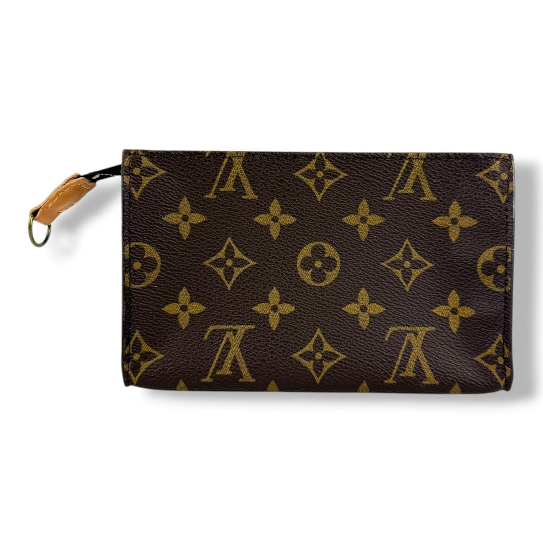 Louis Vuitton Brown Monogram Classic Signature Bucket Pouch - Lux Central