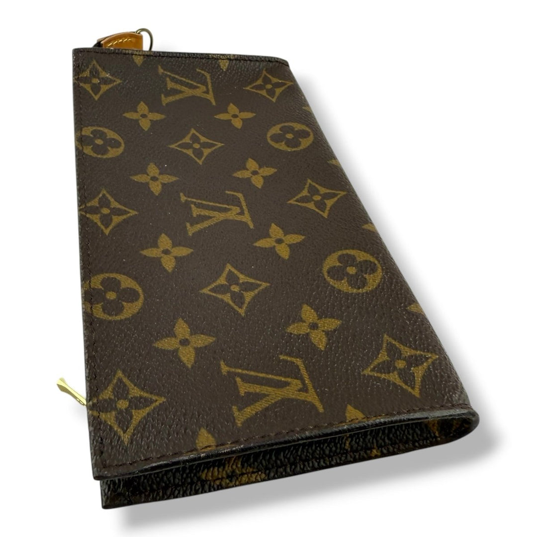 Louis Vuitton Brown Monogram Classic Signature Bucket Pouch - Lux Central