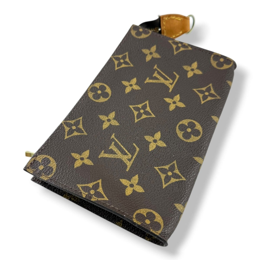 Louis Vuitton Brown Monogram Classic Signature Bucket Pouch - Lux Central