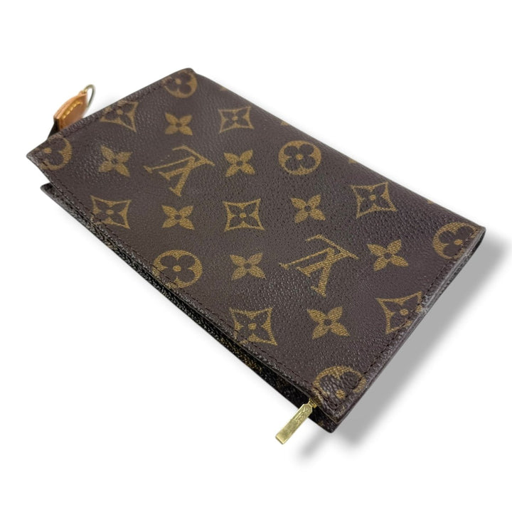 Louis Vuitton Brown Monogram Classic Signature Bucket Pouch - Lux Central