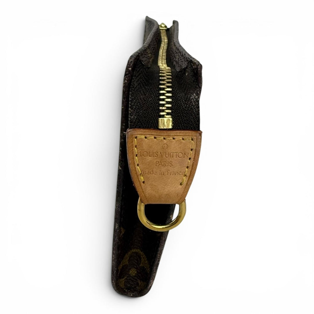 Louis Vuitton Brown Monogram Classic Signature Bucket Pouch - Lux Central