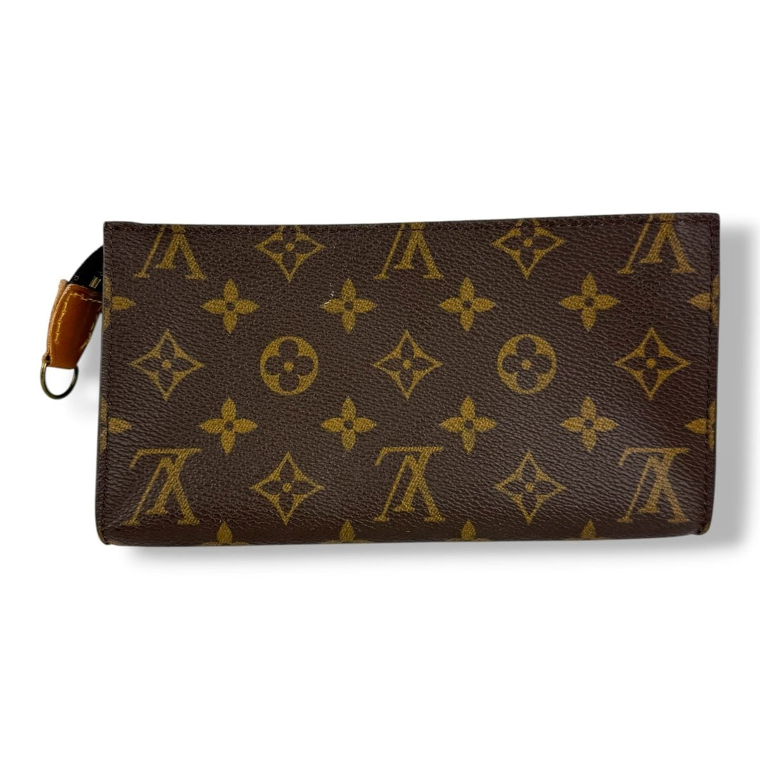 Louis Vuitton Brown Monogram Classic Signature Bucket Pouch - Lux Central