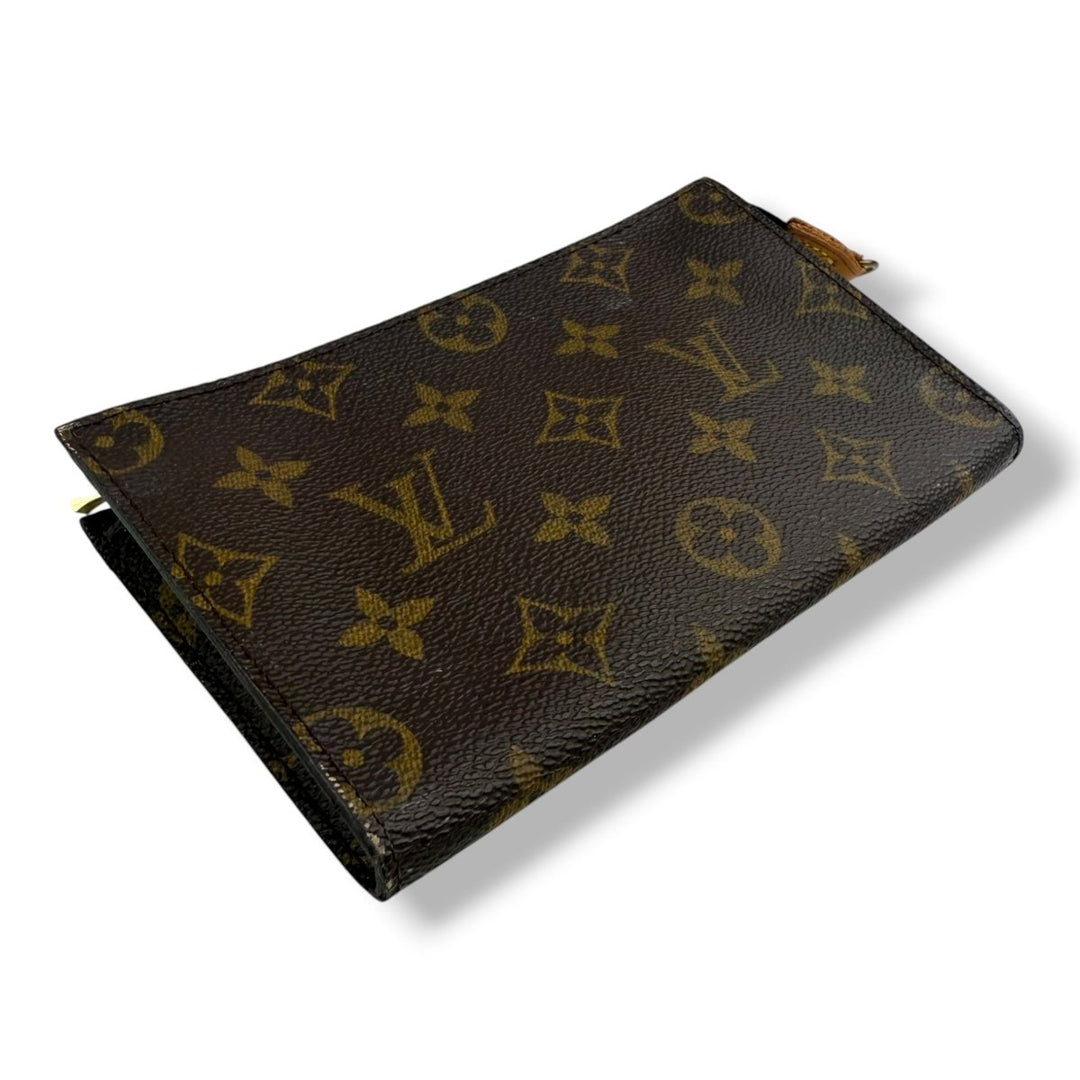Louis Vuitton Brown Monogram Classic Signature Bucket Pouch - Lux Central