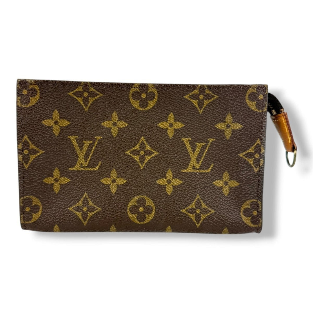 Louis Vuitton Brown Monogram Classic Signature Bucket Pouch - Lux Central
