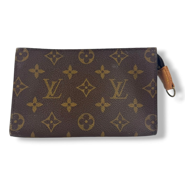Louis Vuitton Brown Monogram Classic Signature Bucket Pouch - Lux Central