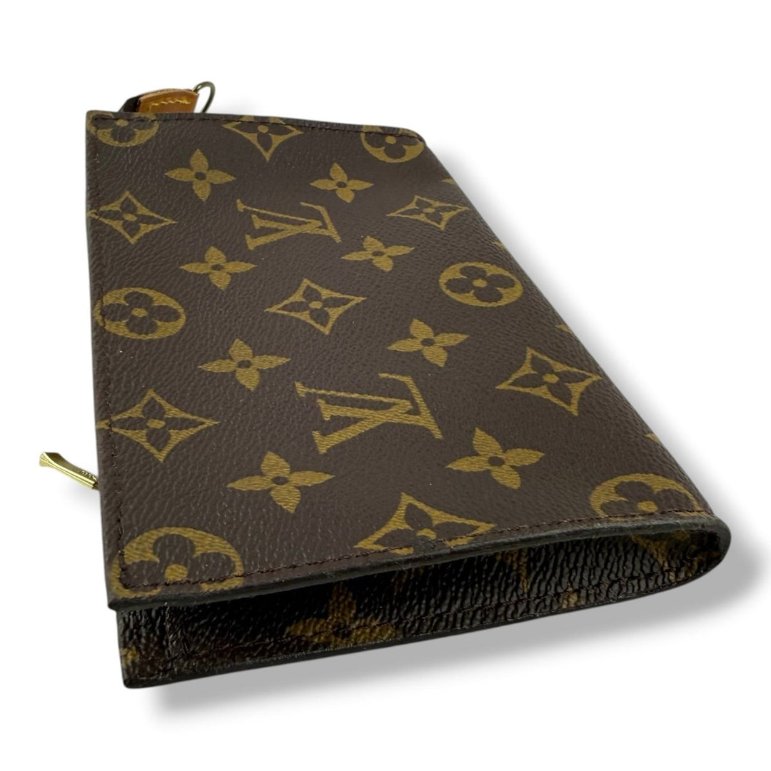 Louis Vuitton Brown Monogram Classic Signature Bucket Pouch - Lux Central