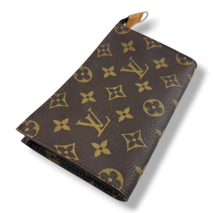 Louis Vuitton Brown Monogram Classic Signature Bucket Pouch - Lux Central