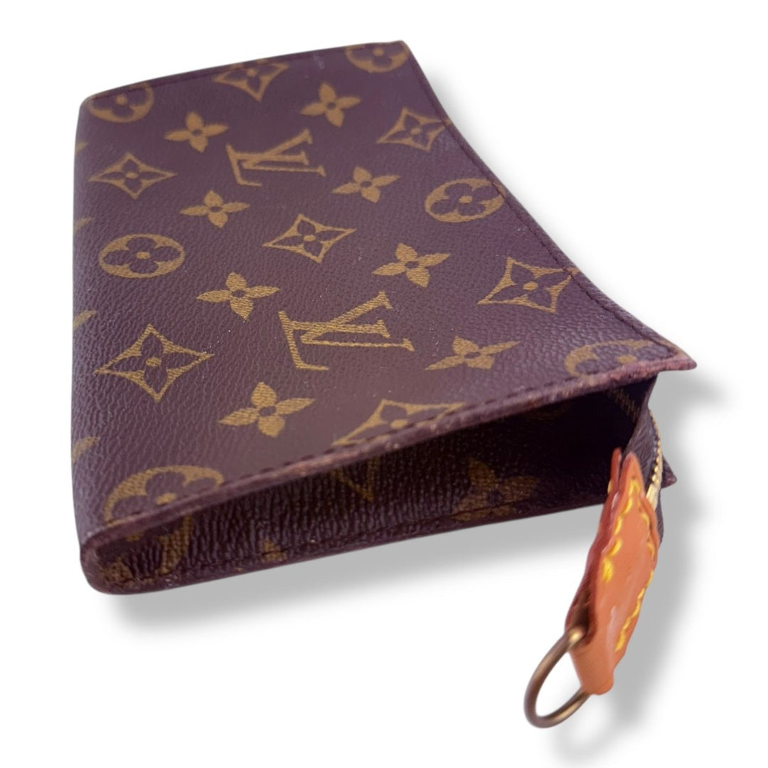 Louis Vuitton Brown Monogram Classic Signature Mini Bucket Pouch Bag - Lux Central